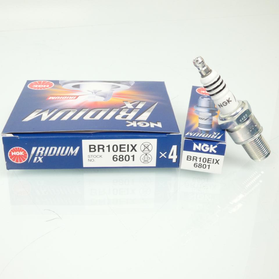Bougie d'allumage NGK pour scooter Aprilia 50 Mojito custom Après 2004 BR10EIX / 6801 / Par 4 Neuf