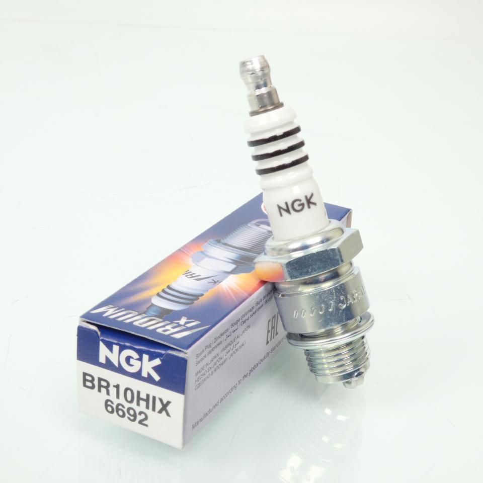 Bougie d'allumage NGK pour moto Beta 70 Enduro Après 1996 BR10HIX / 6692 / Par 4 Neuf