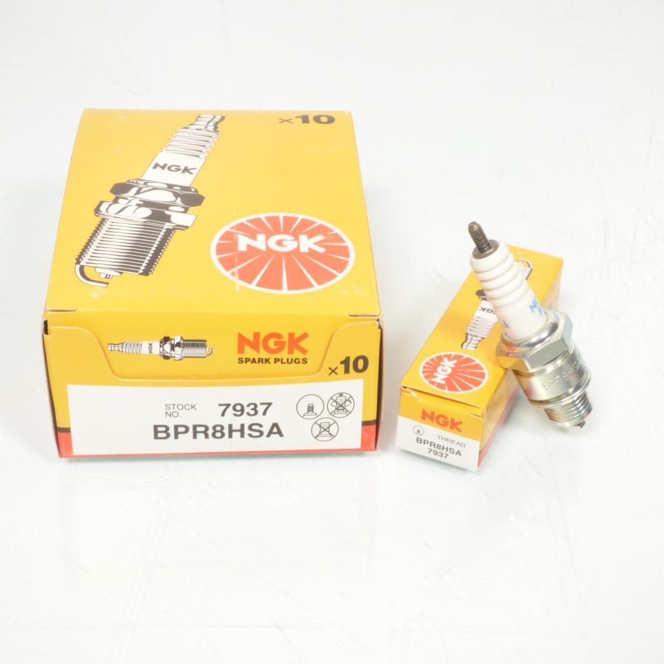 Bougie d'allumage NGK pour Scooter Aprilia 50 SR 2000 à 2003 BPR8HSA Neuf