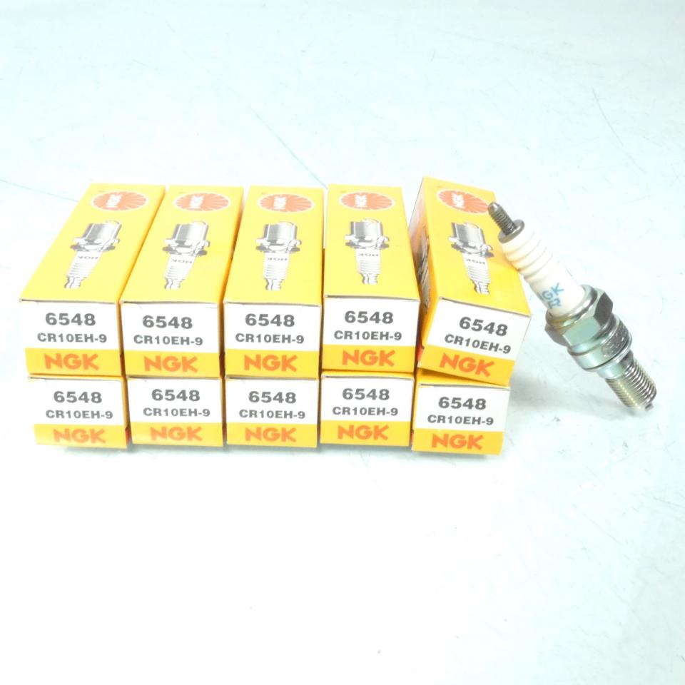 Bougie d'allumage NGK pour moto Kawasaki 1100 KLX 2002 à 2006 CR10EH-9 / Par 10 Neuf