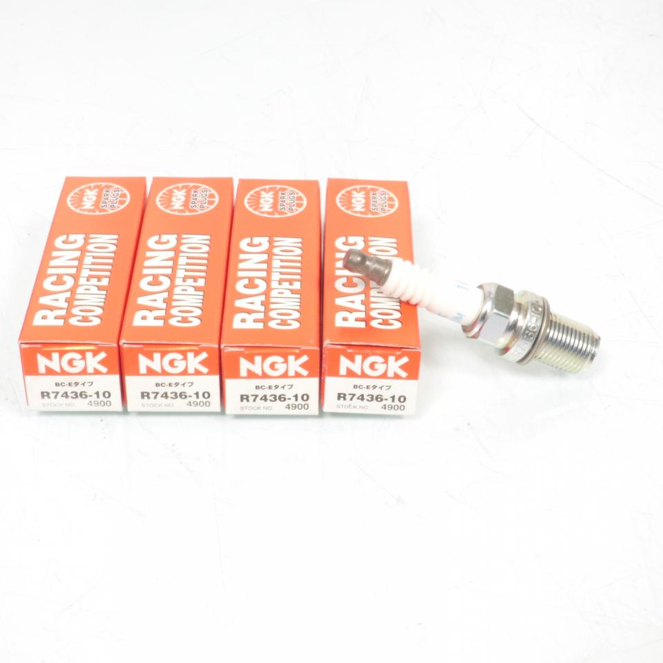Bougie d'allumage NGK pour moto KTM 60 SX 1999 à 2002 R7436-10 / 4900 / Par 4 Neuf