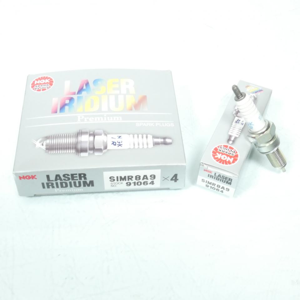 Bougie d'allumage NGK pour moto Honda 250 Cbr R Abs 2011 à 2013 SIMR8A9 / 91064 / Par 4 Neuf
