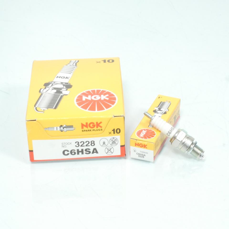 Bougie d'allumage NGK pour moto C6HSA / 3228 / Par 10 Neuf