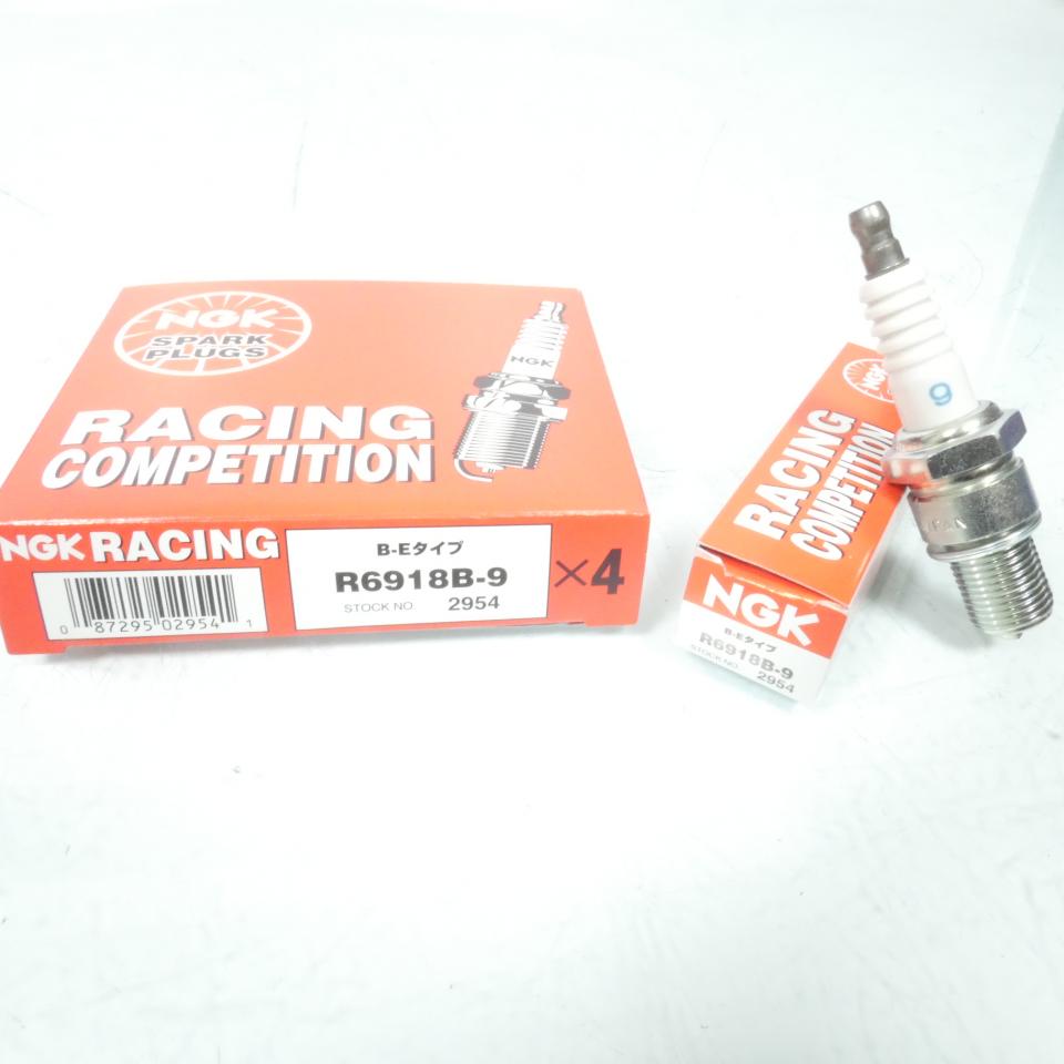 Bougie d'allumage NGK pour moto Kawasaki 125 KX 2004 à 2005 R6918B-9 / 2954 / par 4 Neuf
