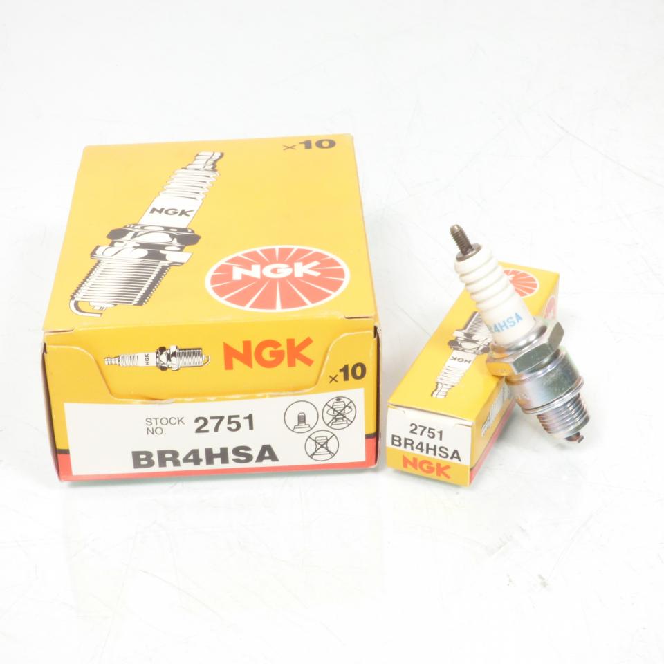 Bougie d'allumage NGK pour moto BR4HSA / 2751 / 10 Neuf
