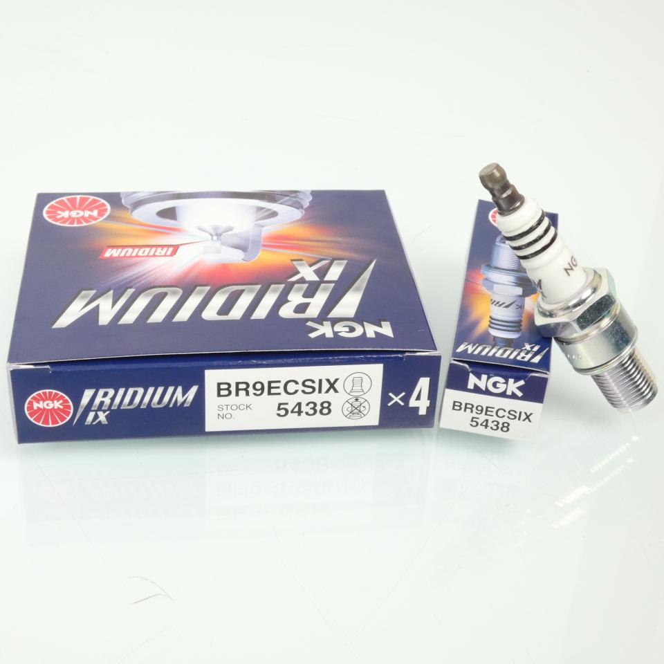 Bougie d'allumage NGK pour Moto Honda 125 NSR F 1997 à 2003 BR9ECSIX / 5438 / Par 4 Neuf