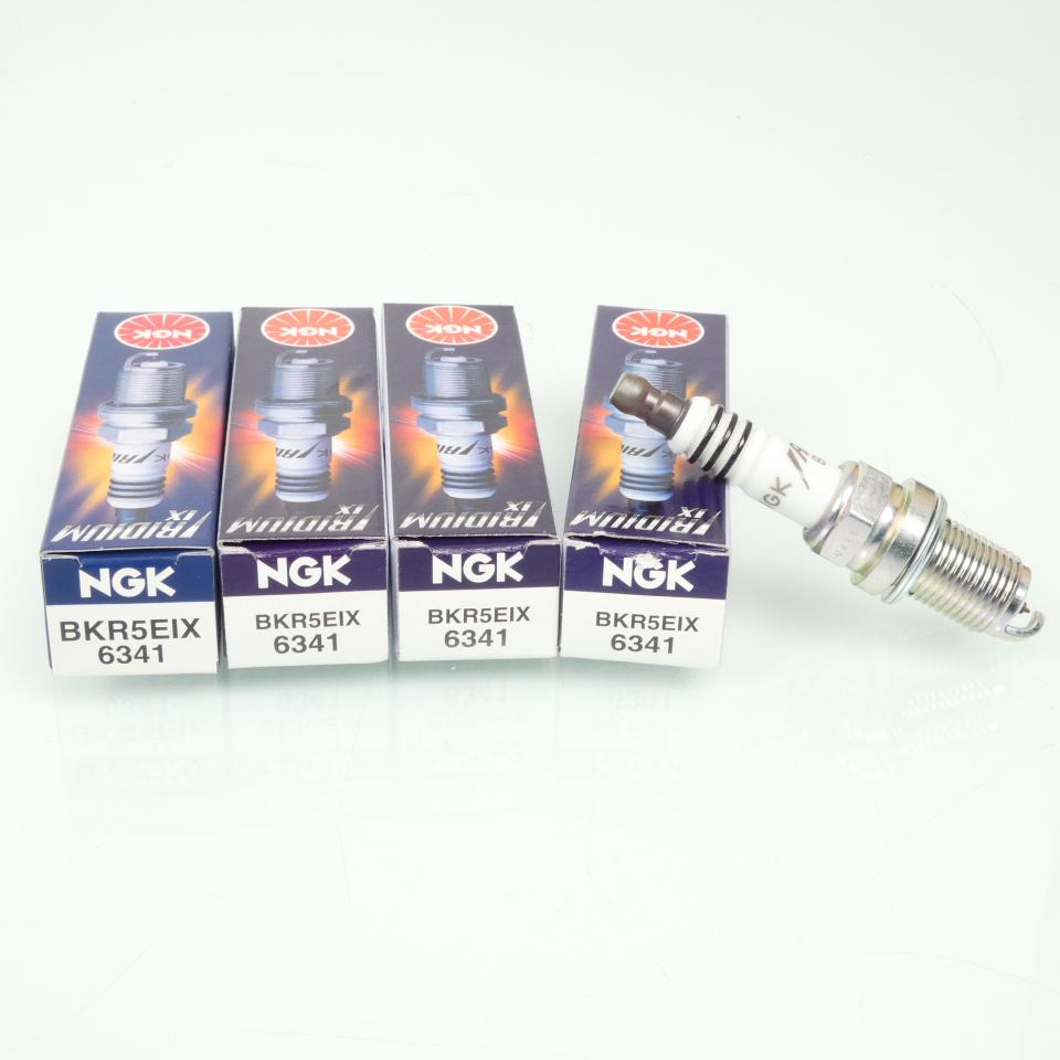 Bougie d'allumage NGK pour moto BKR5EIX / 6341 / Par 4 Neuf