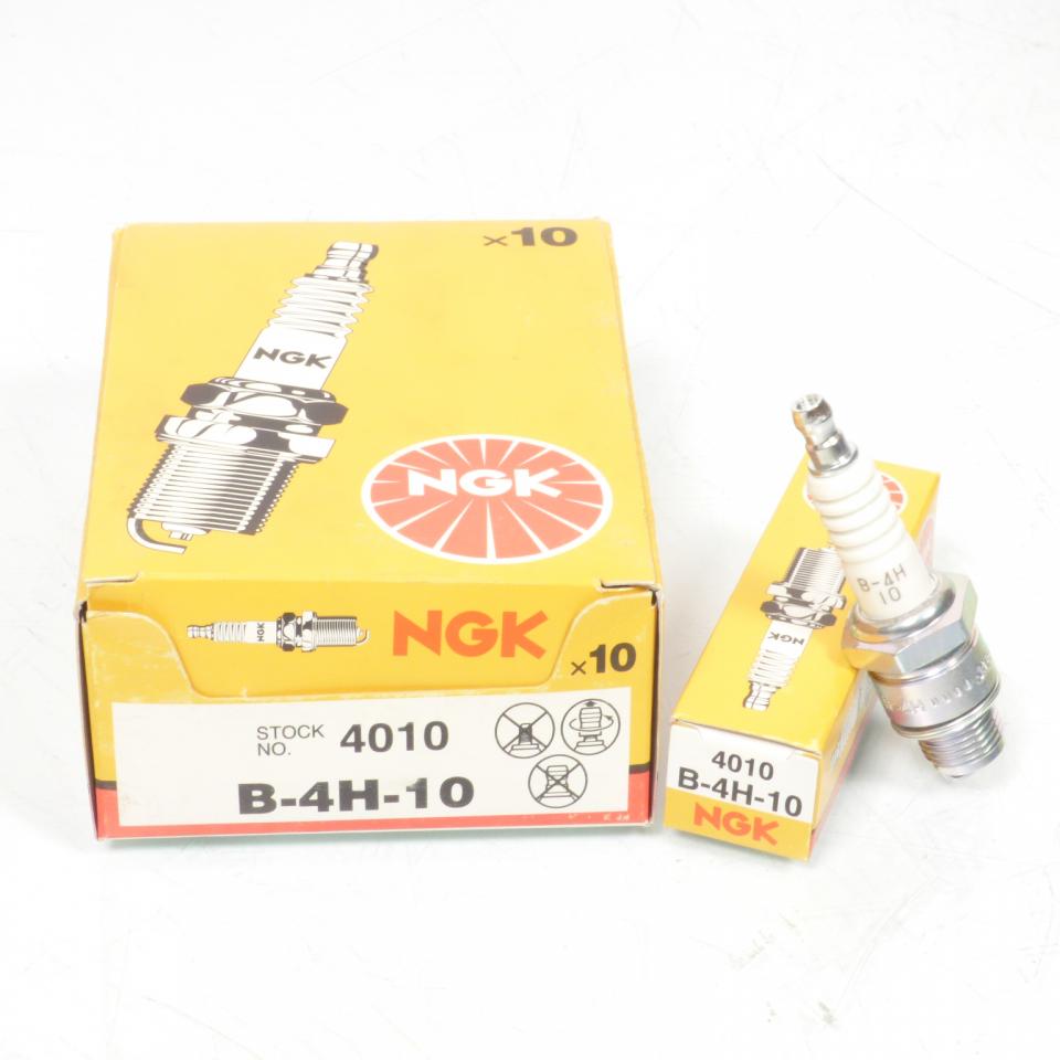 Bougie d'allumage NGK pour moto B-4H-10 / 4010 / Par 10 Neuf