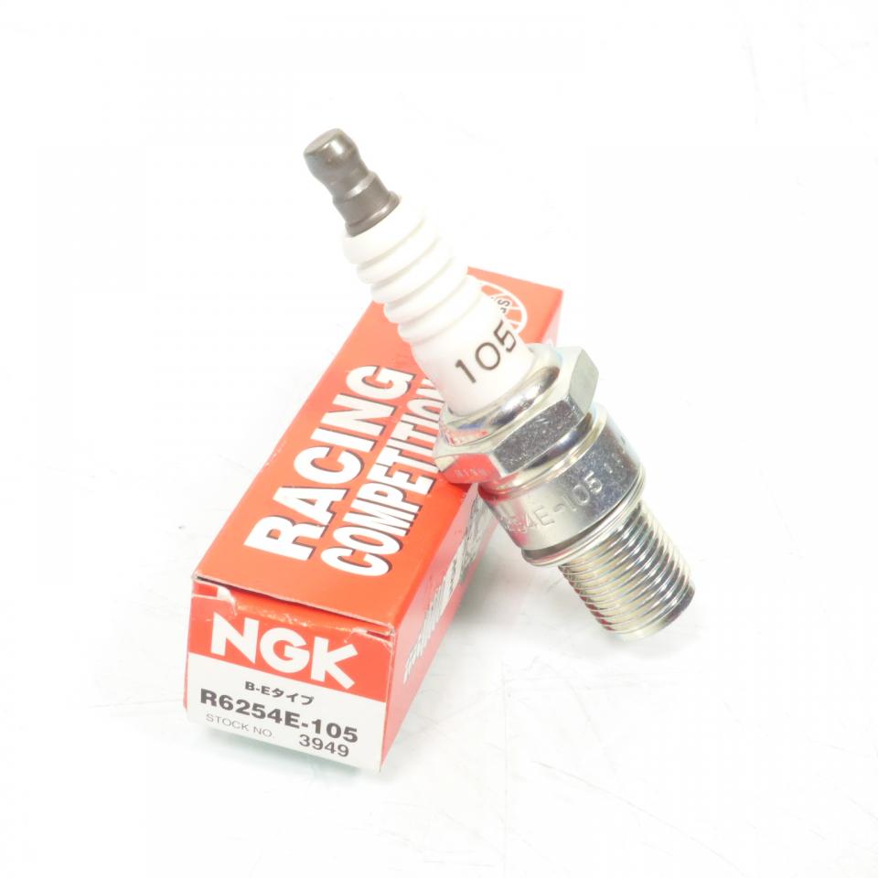 Bougie d'allumage NGK pour Moto Kawasaki 125 KX 1990 à 1994 R6254E-105 / 3949 Neuf