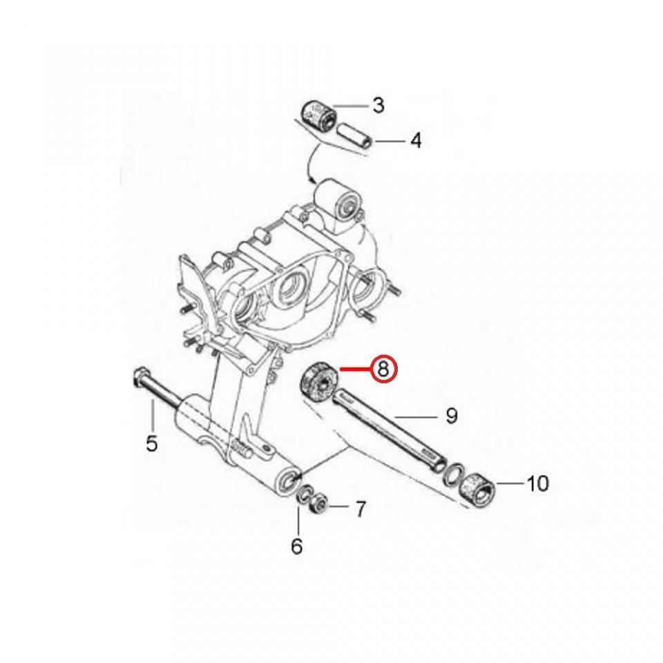 Support moteur RMS pour scooter Piaggio 150 Vespa Sprint 1966-1973 059589 / côté gauche Neuf