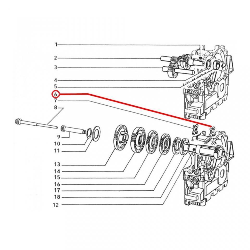 Boite de vitesse RMS pour auto Piaggio 420 Ape Poker Benzina 1993 1681056 Neuf