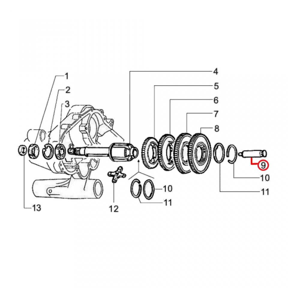 Boite de vitesse RMS pour scooter Piaggio 125 Vespa PX 2011 à 2016 2232324 Neuf