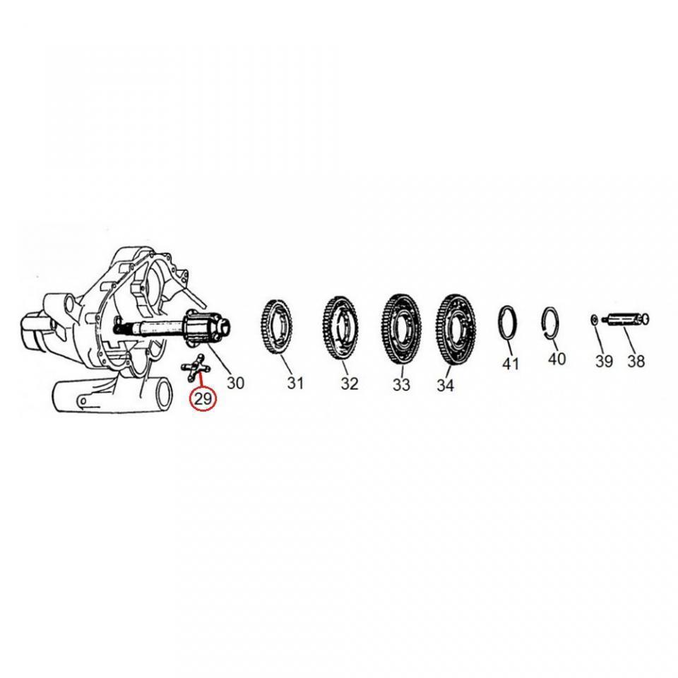 Boite de vitesse RMS pour scooter Piaggio 125 Vespa GT 1966 à 1973 1309396 Neuf