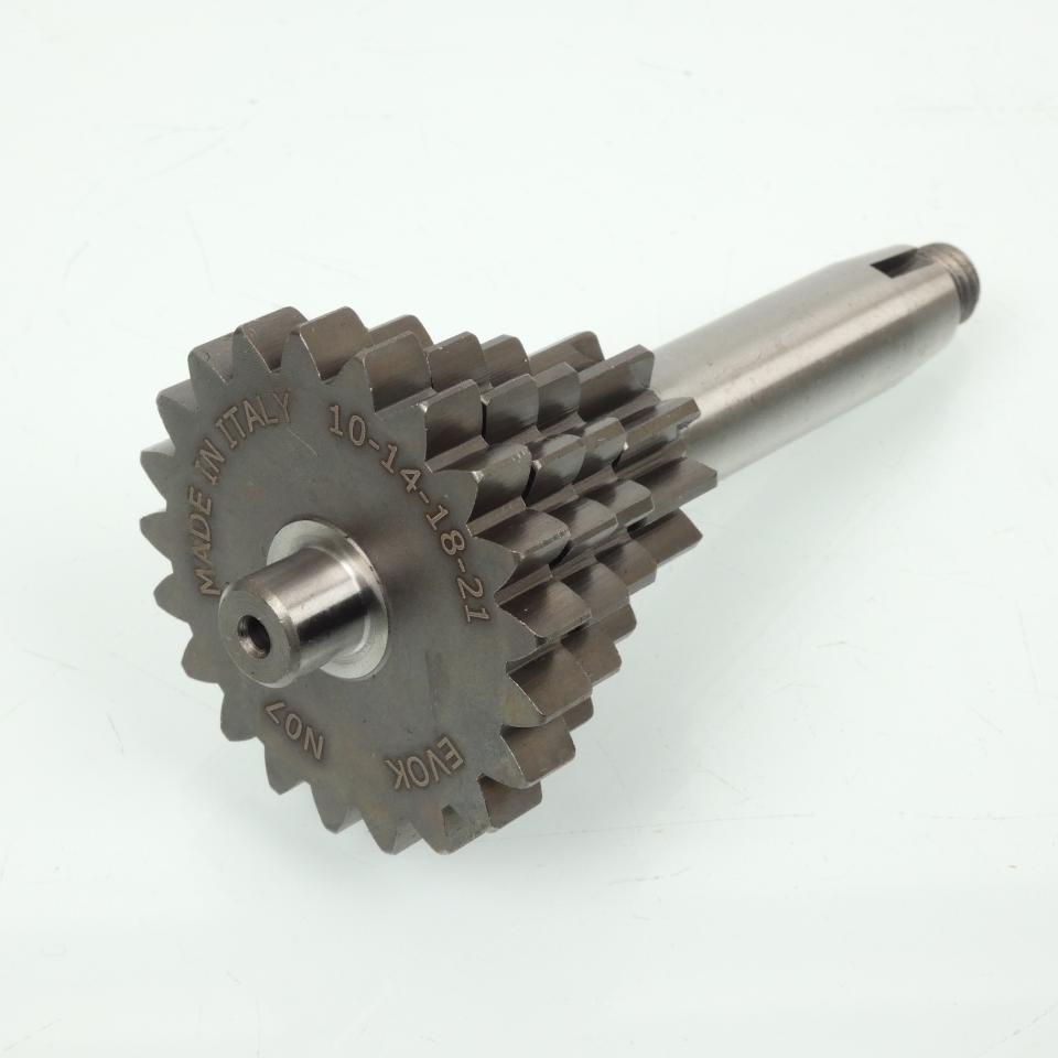 Arbre secondaire boite vitesse EVOK pour scooter Piaggio 50 Vespa 1967 à 1982