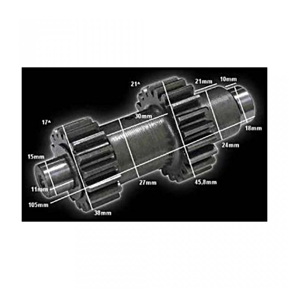 Boite de vitesse origine pour quad Bashan 200 BS200S-7A 17/21 dents L105mm Neuf