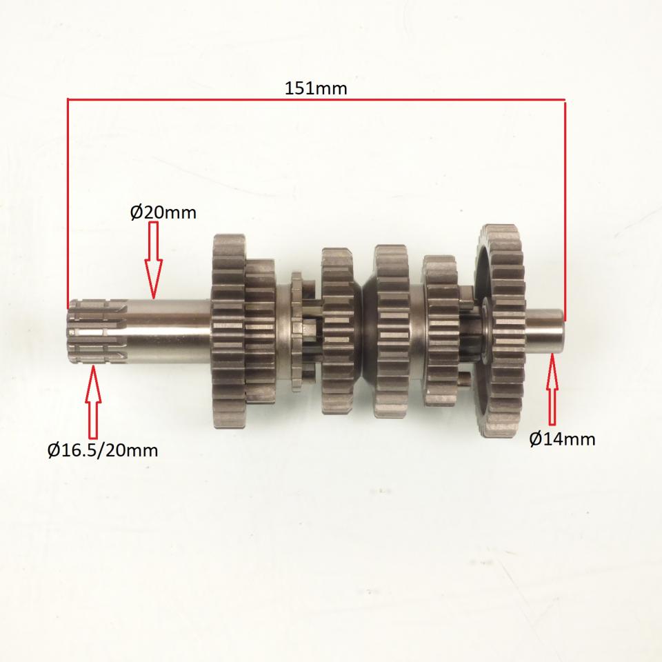 Boite de vitesse P2R pour Moto Masai 50 SM Avant 2020 Neuf