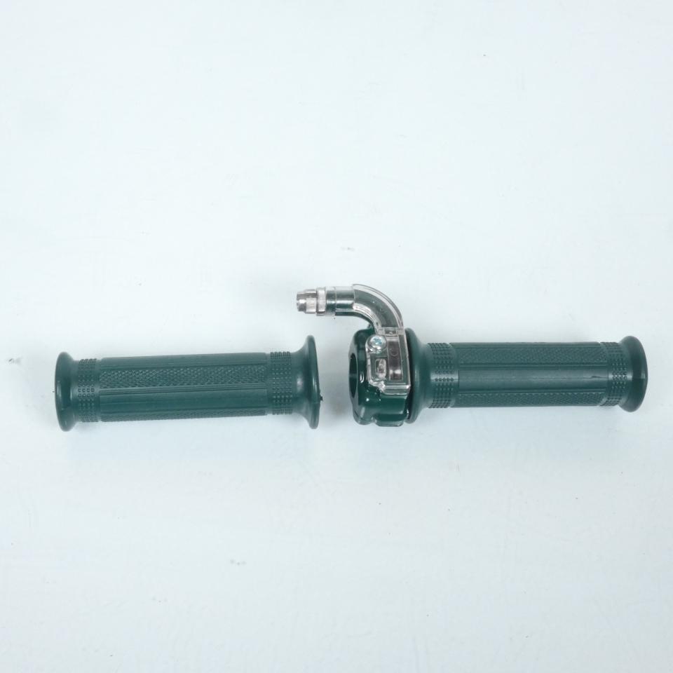 Poignée gaz accélérateur vert foncé kaki mini targa pour mobylette cyclomoteur