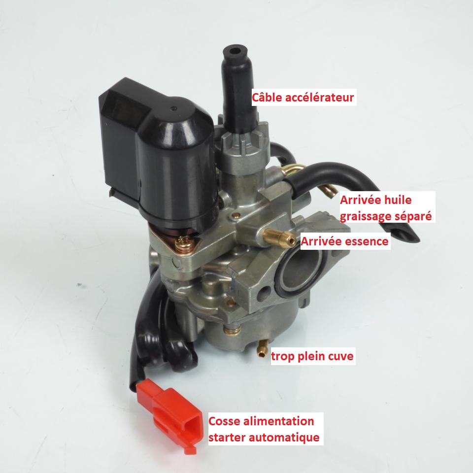 Carburateur P2R pour scooter Peugeot 50 Trekker diamètre 16mm Neuf