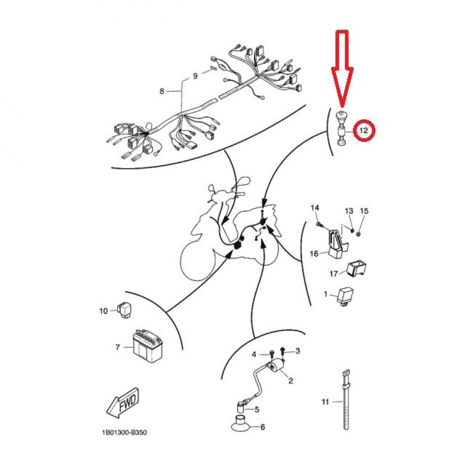 Jauge de réservoir origine pour Scooter Yamaha 50 Spy 4SB Neuf