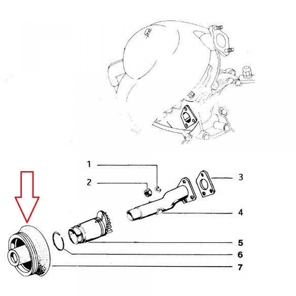 Pipe d admission RMS pour scooter Piaggio 50 Vespa PK XL 1985-1996 178694 Neuf