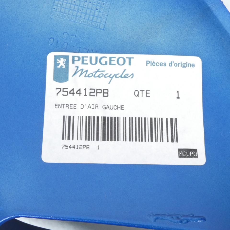 Prise d'air gauche Bleu brillant pour moto Peugeot 50 Xr6 E 754412PB Neuf