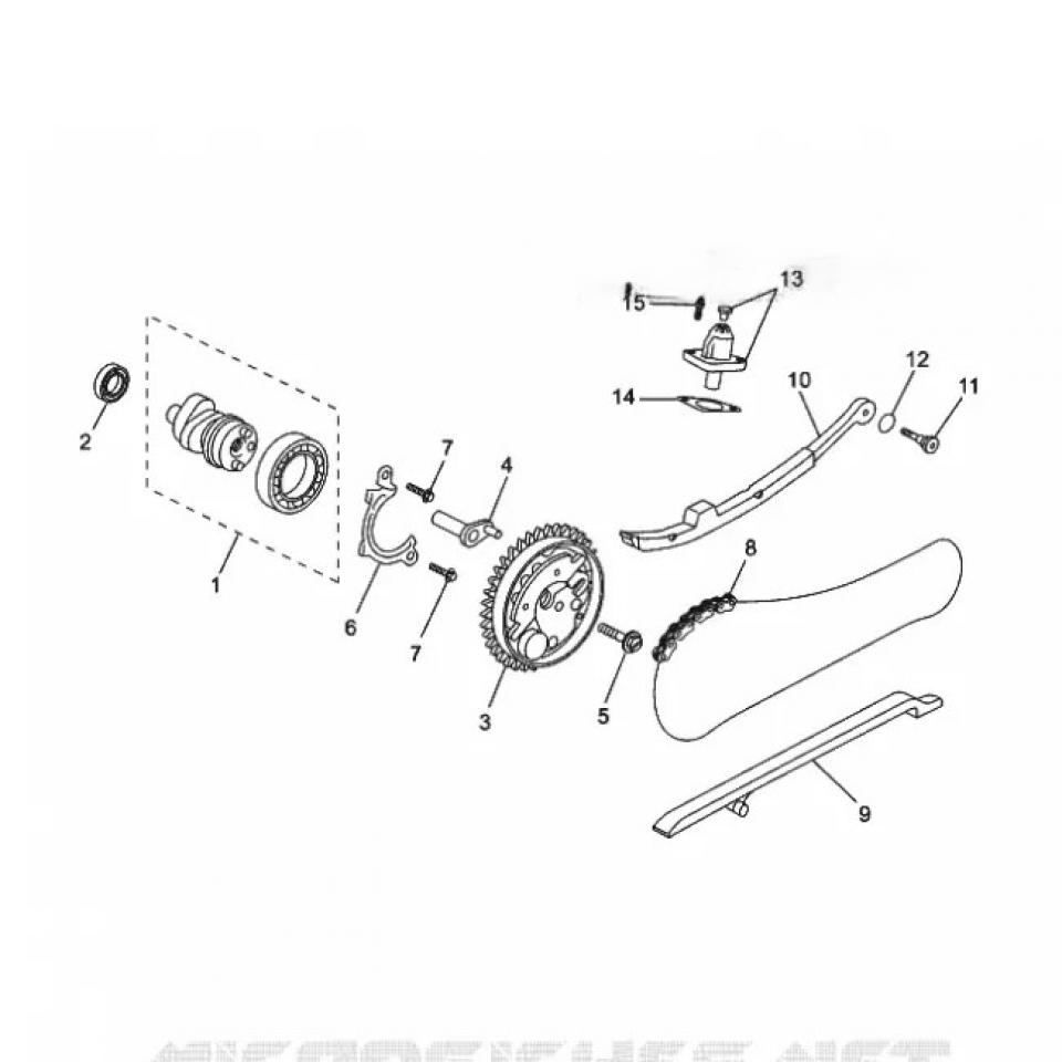 Chaîne de distribution origine pour scooter MBK 125 Skycruiser 94568A809600 Neuf