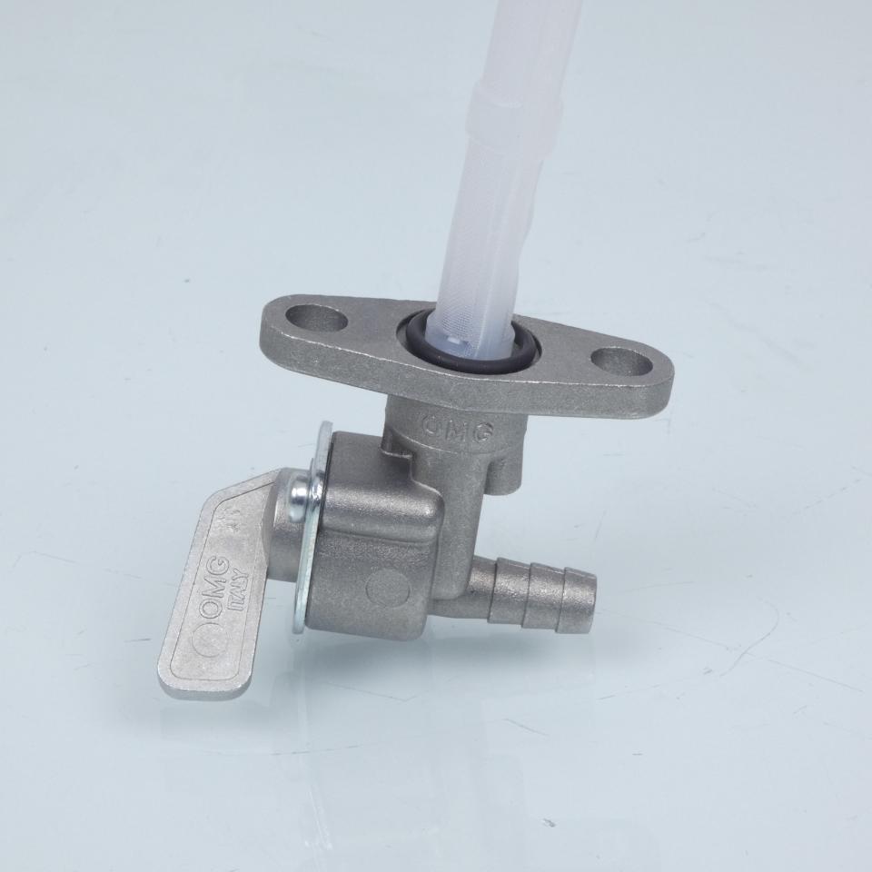 Robinet réservoir essence Buzzetti 3 positions sortie arrière 8mm pour moto Neuf