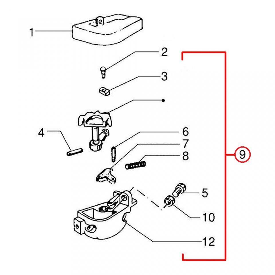 Sélecteur de vitesse RMS pour scooter Piaggio 200 Vespa Pxe Arcobaleno 1983-1983 199803 / 1998036 Neuf