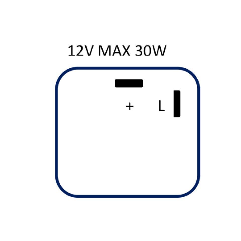 Centrale clignotante Flosser pour moto 1620002 / 2 bornes Neuf