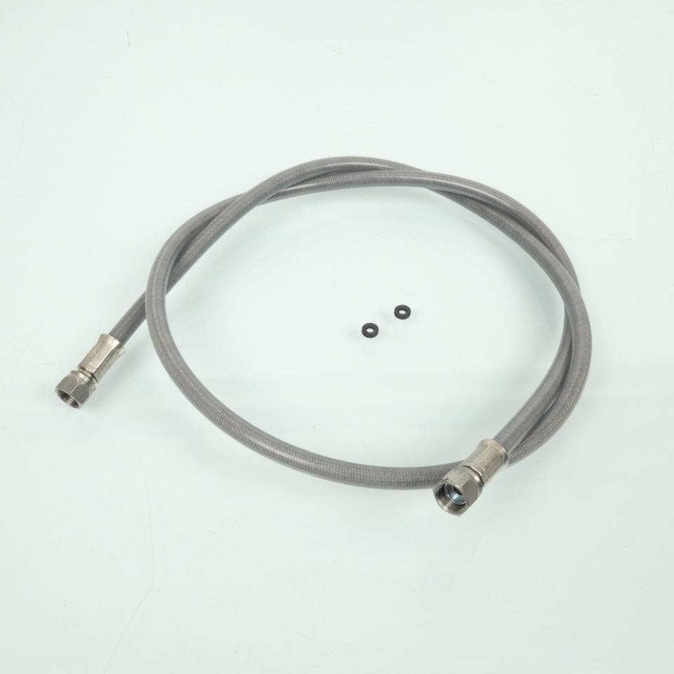 Durite frein aviation FE Longueur 900mm grise sans raccord banjo pour moto Neuf