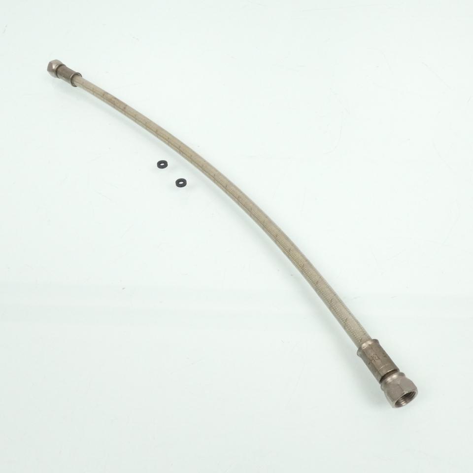 Durite frein aviation FE Longueur 325mm grise sans raccord banjo pour moto Neuf