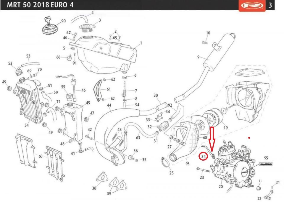 Kick de démarrage AM6 0/005.430.5004 origine pour moto MBK 50 Xlimit Neuf