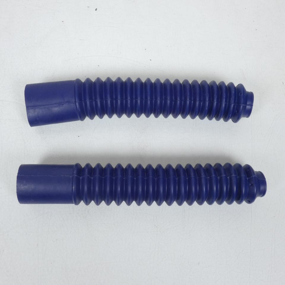Paire Soufflet de protection fourche Ø32mm 340mm Bleu 3AS Racing pour moto