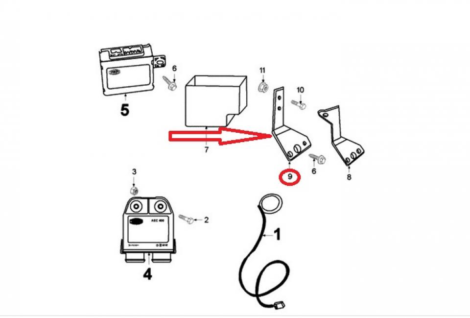 Support CDI GIANNELLI pour scooter Peugeot Speedfight 738003 Neuf