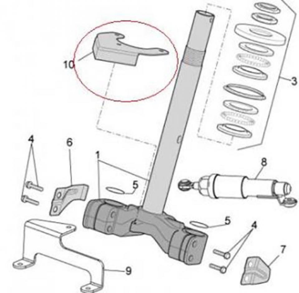 Support divers pour scooter Aprilia 500 Atlantic 2001 - 2004 AP8208418 Neuf