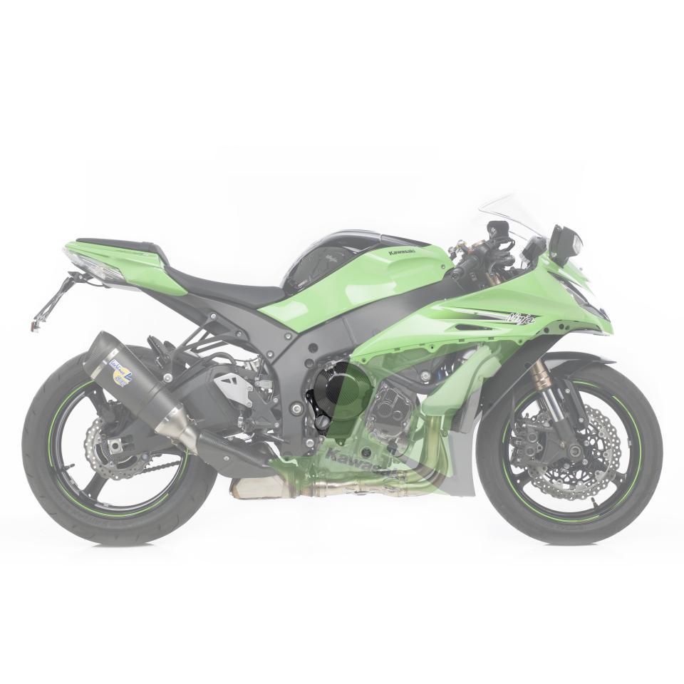 Cache carter embrayage carbone Leovince pour moto Kawasaki 1000 Zx-10 R Ninja 2011-12