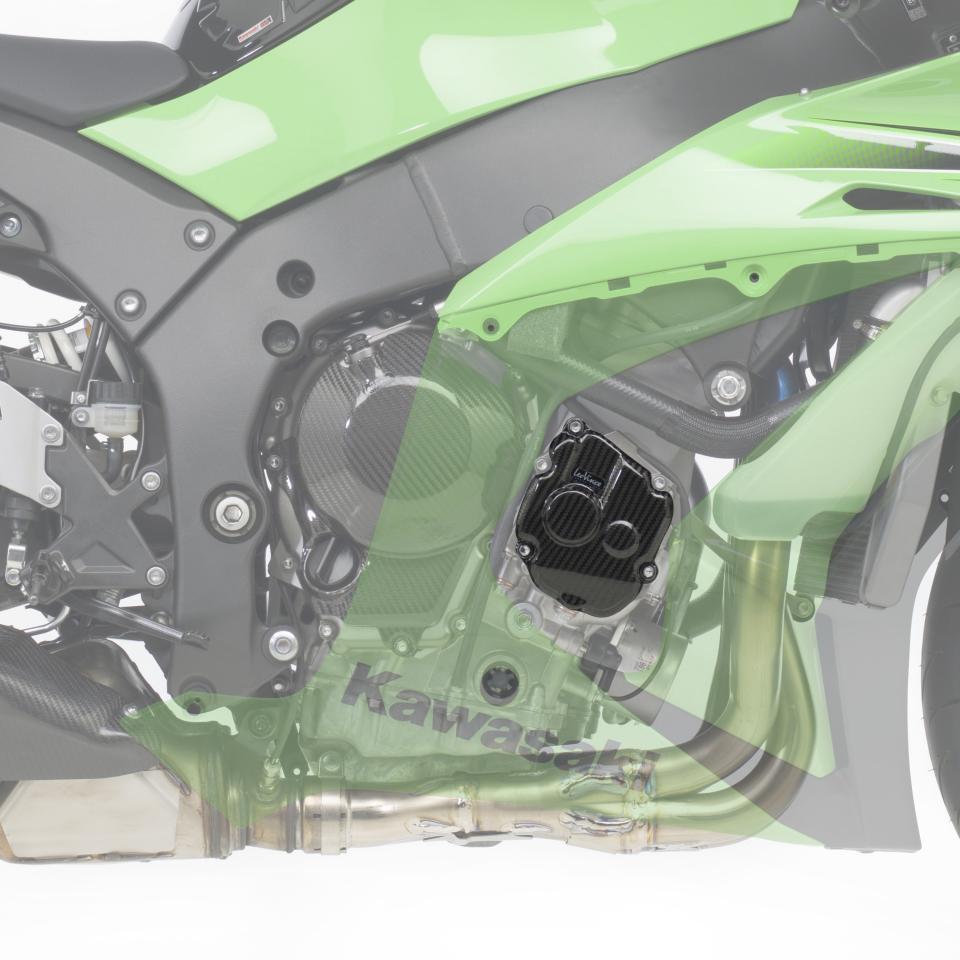 Cache carter allumage carbone Leovince pour moto Kawasaki 1000 Zx-10 R Ninja 2011-12