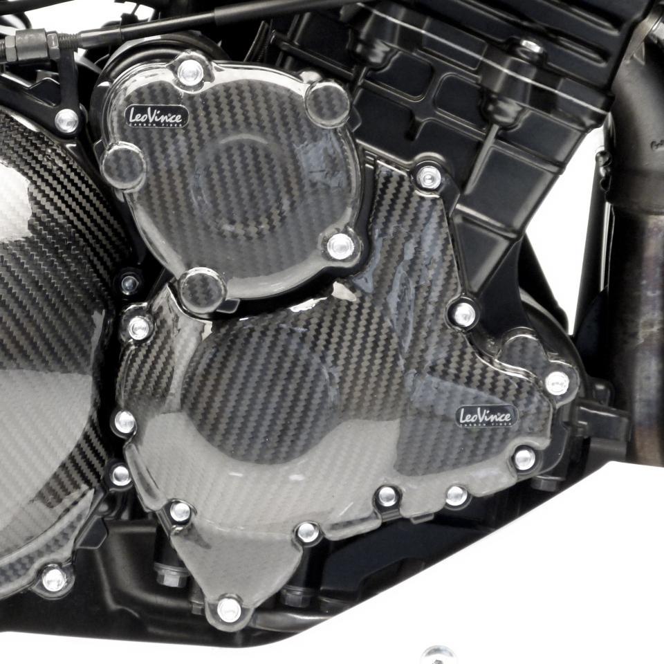 Cache carter allumage carbone Leovince pour moto Triumph 1050 Speed Triple R 2011-12