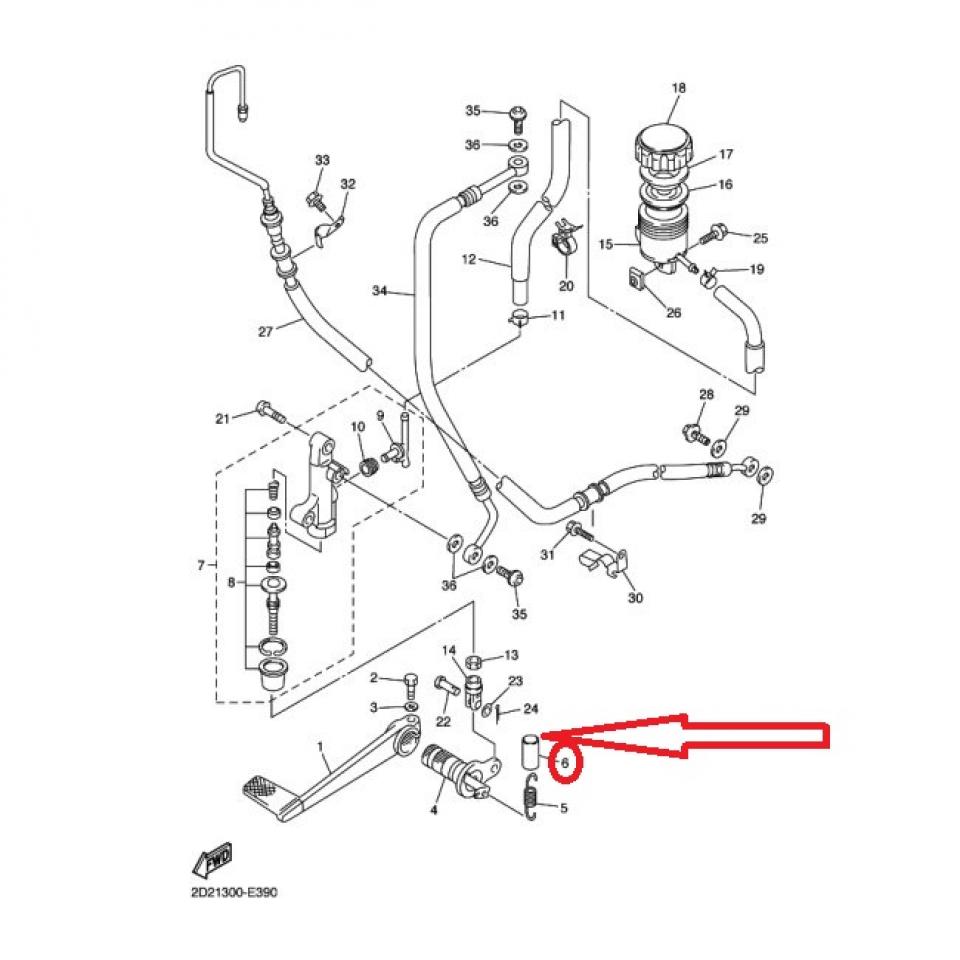 Protection ressort origine pour moto Yamaha 1000 FZ1 90446-17346 Neuf