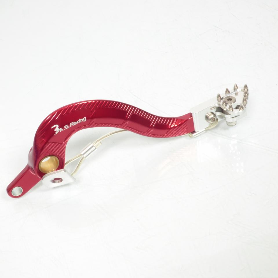 Pédale de frein 3AS Racing pour moto Yamaha 250 Yz-F 2010 à 2014 PDF1011 / Rouge / Ø15mm Neuf