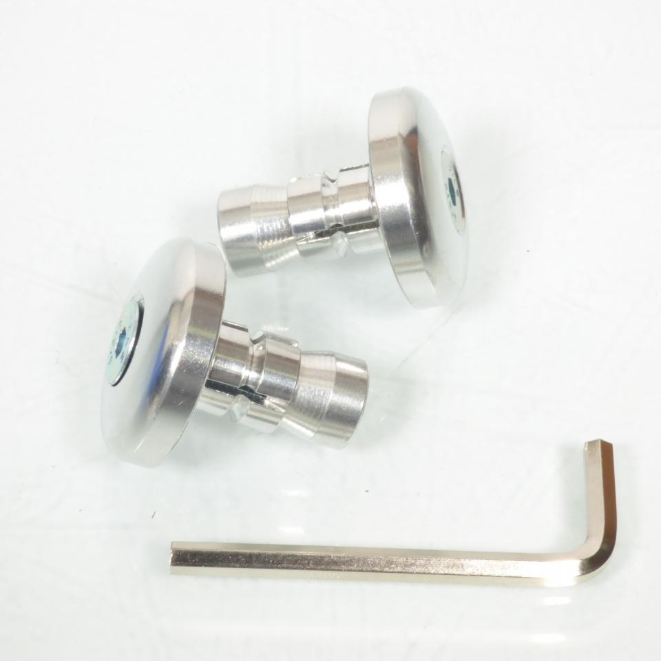 Embout de guidon alu poli Ø14mm Vicma pour moto 619PL Neuf