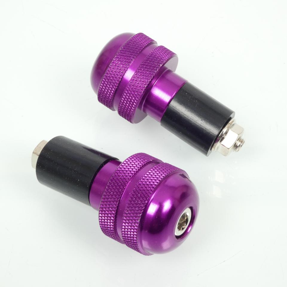 Embout de guidon diamètre intérieur 17/18mm Sifam violet moleté pour moto Neuf
