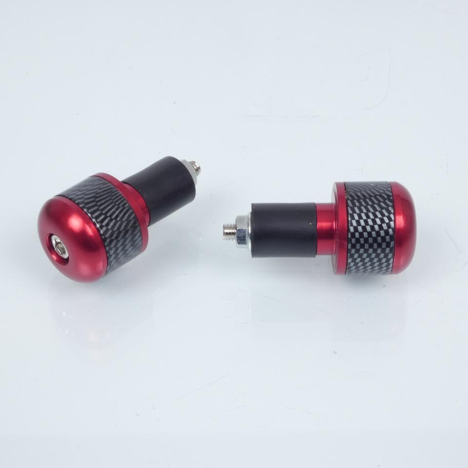 Embout de guidon diamètre intérieur 17mm Myra rouge / carbone pour moto Neuf