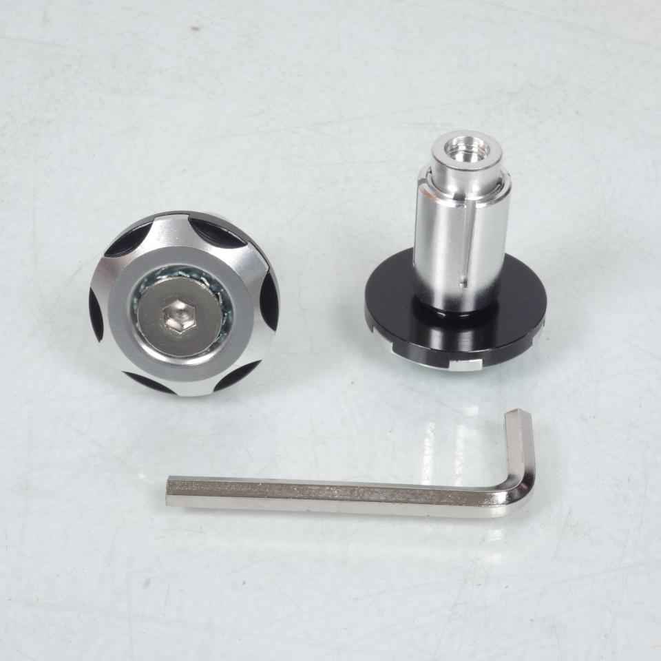 Paire Embout de guidon VEGA Ø13.8/17mm Alu Chaft pour moto IN352 Neuf