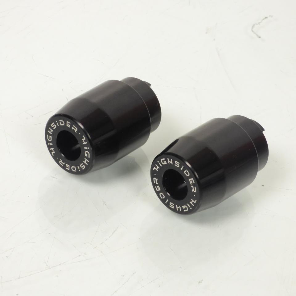 Paire d'embouts de guidon noir Highsider pour moto Honda 161-040 Neuf