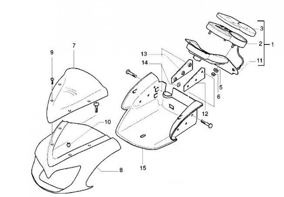 Visserie origine pour Scooter Gilera 50 DNA 2000 à 2008 581174 / écrou emporté l'unité Neuf