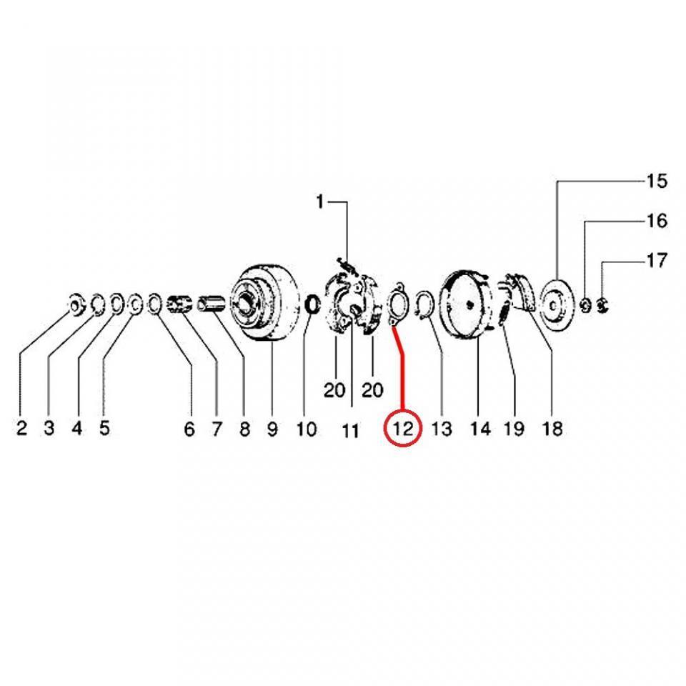 Visserie RMS pour mobylette Piaggio 50 SI 220441 / à l'unité Neuf