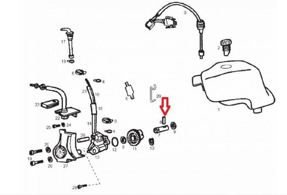 Visserie origine pour Moto Derbi 50 Senda 53030000 Neuf