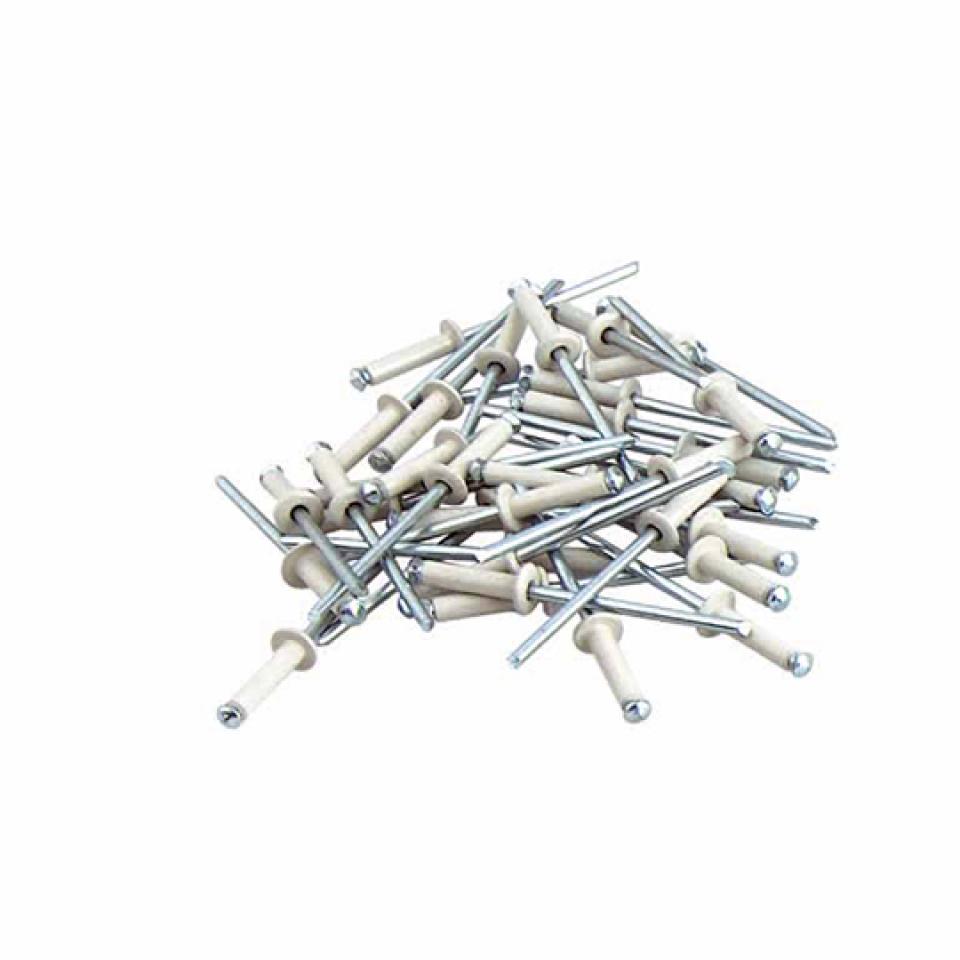 Rivets aveugles rivets pop blanc de plaque d'immatriculation 4x16mm pour moto