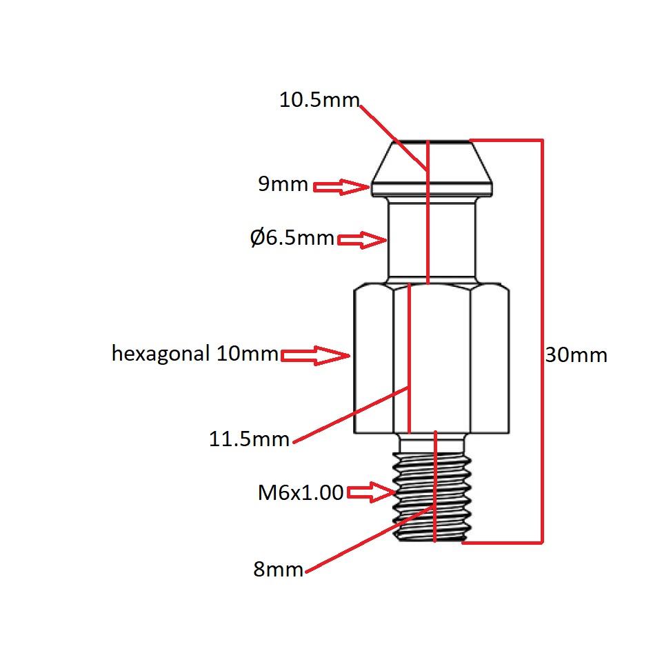 Pion long entrainement pompe à eau pour scooter Aprilia 50 Area 51 9010906X0000